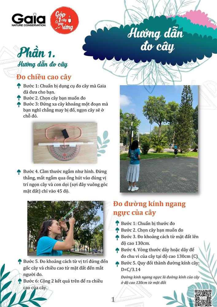  NGÀY HỘI YÊU CÂY - HƯỚNG DẪN ĐO CÂY  