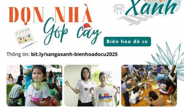 MỜI THAM GIA SÂN GA XANH SỐ 4-  PHIÊN CHỢ DỌN NHÀ GÓP CÂY