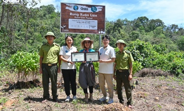 LOTTE DEPARTMENT STORE VÀ LOTTE MALL WEST LAKE HANOI HỢP TÁC CÙNG GAIA TRỒNG 2000 CÂY XANH TẠI VƯỜN QUỐC GIA XUÂN LIÊN