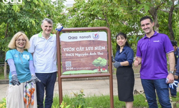  SANOFI TRỒNG CÂY TRƯỜNG HỌC ỨNG PHÓ VỚI BIẾN ĐỔI KHÍ HẬU