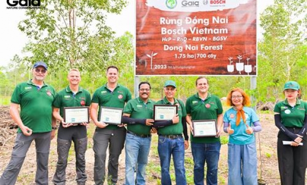 BOSCH VIỆT NAM TRỒNG 700 CÂY RỪNG ĐỒNG NAI KIẾN TẠO TƯƠNG LAI BỀN VỮNG