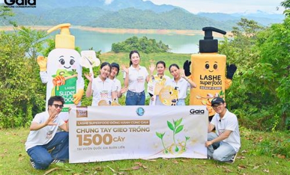 LASHE SUPERFOOD - GIEO 1.500 MẦM XANH CHO RỪNG XUÂN LIÊN, VÌ MỘT VIỆT NAM BỀN VỮNG