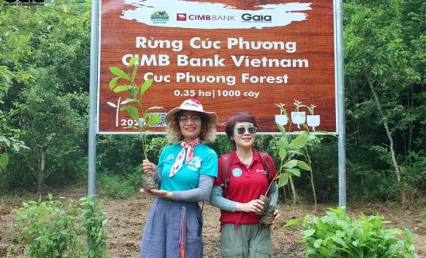 NGÂN HÀNG CIMB VIỆT NAM TRỒNG 1000 CÂY XANH TẠI RỪNG CÚC PHƯƠNG - LAN TỎA GIÁ TRỊ BỀN VỮNG