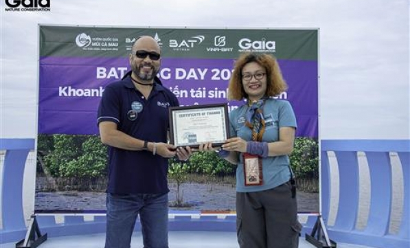 BAT Việt Nam tiếp tục hợp tác cùng Gaia thực hiện các dự án trồng rừng, góp phần ứng phó với biến đổi khí hậu và bảo vệ đa dạng sinh học tại Việt Nam