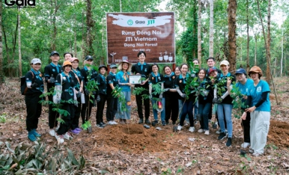 JTI VIETNAM ĐỒNG HÀNH CÙNG GAIA NATURE CONSERVATION TRỒNG RỪNG ĐỒNG NAI