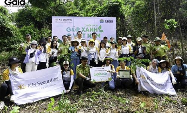 KBSV CÙNG GAIA TRỒNG 2000 CÂY RỪNG BẾN EN VÌ MỘT VIỆT NAM XANH HƠN