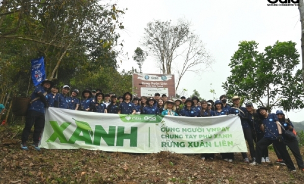 KỶ NIỆM 18 NĂM PHÁT TRIỂN BỀN VỮNG, VNPAY CÙNG GAIA TRỒNG 1600 CÂY XANH TẠI VƯỜN QUỐC GIA XUÂN LIÊN
